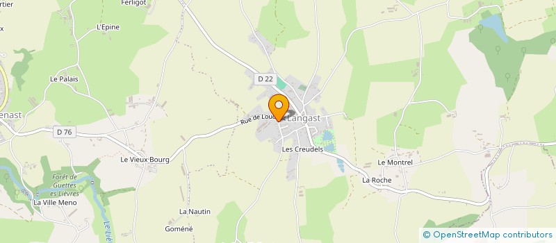 localisation de l'entreprise MONSIEUR MICHEL LAMBERT  PLOUGUENAST-LANGAST