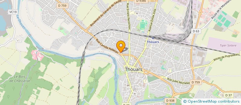 localisation de l'entreprise MONSIEUR MICHEL LAMOUREUX à THOUARS