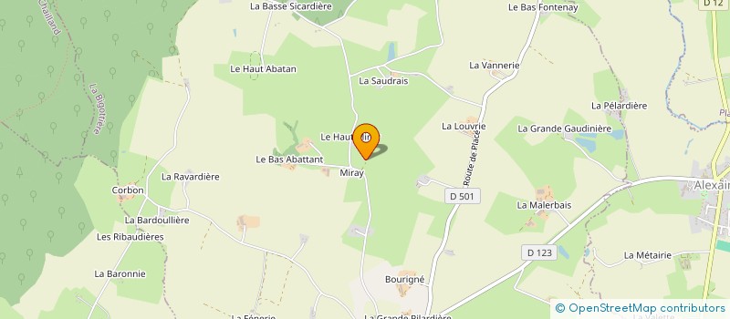 localisation de l'entreprise MONSIEUR MICHEL LANDAIS à LA BIGOTTIERE
