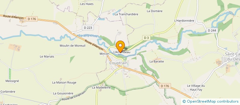 localisation de l'entreprise MONSIEUR MICHEL LANDEMAINE à SAINT-CALAIS-DU-DESERT