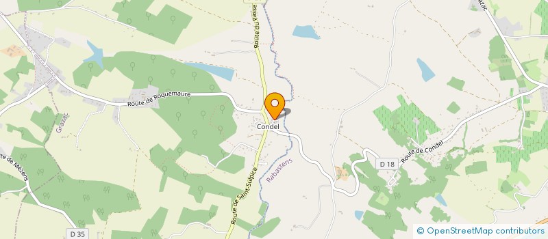 localisation de l'entreprise MONSIEUR MICHEL LANDREAUD  GRAZAC