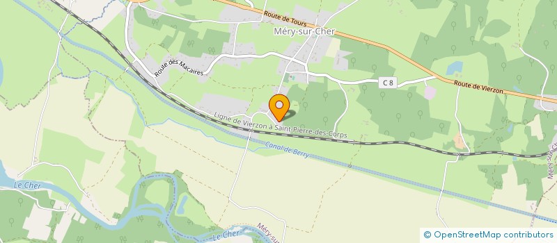 localisation de l'entreprise MONSIEUR MICHEL LANDRY  MERY-SUR-CHER