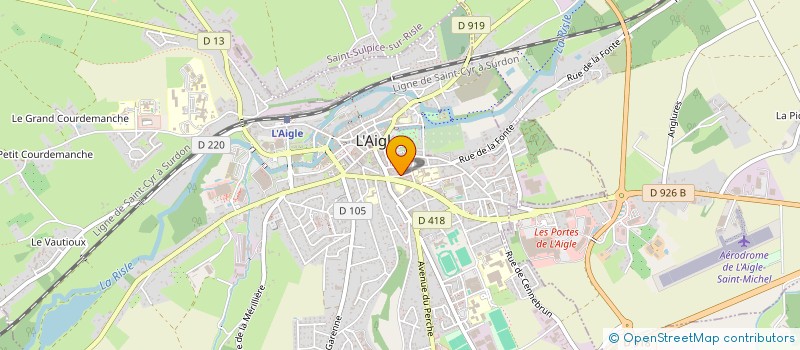 localisation de l'entreprise MONSIEUR MICHEL LANGE à L'AIGLE