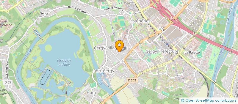 localisation de l'entreprise MONSIEUR MICHEL LANGIGNARD à CERGY