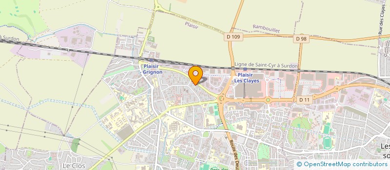 localisation de l'entreprise MONSIEUR MICHEL LANGLET  PLAISIR