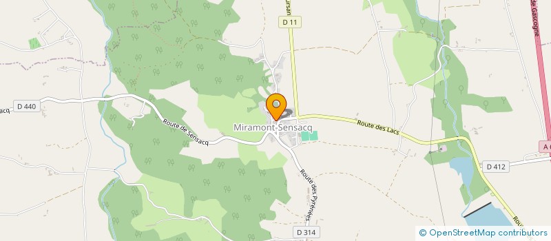 localisation de l'entreprise MONSIEUR MICHEL LANNEPOUDENX  SAMADET