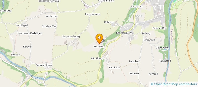 localisation de l'entreprise MONSIEUR MICHEL LANNURIEN à CHATEAUNEUF-DU-FAOU