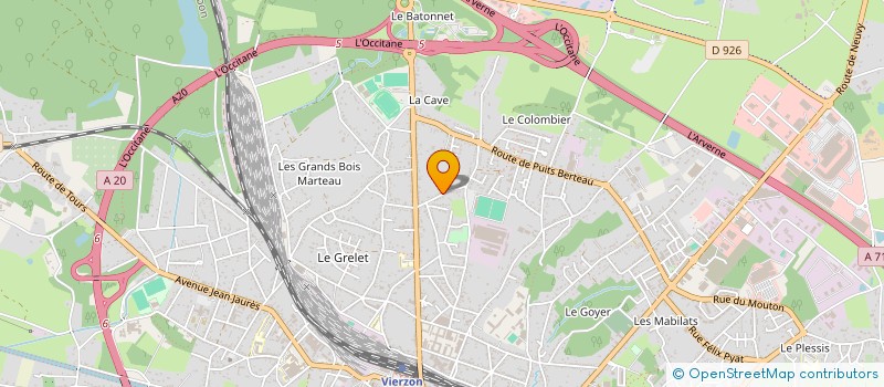 localisation de l'entreprise MONSIEUR MICHEL LANSON  VIERZON