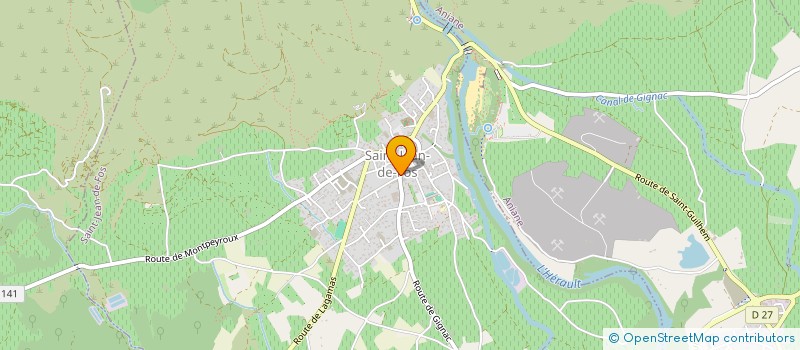 localisation de l'entreprise MONSIEUR MICHEL LANUSSE  SAINT-JEAN-DE-FOS