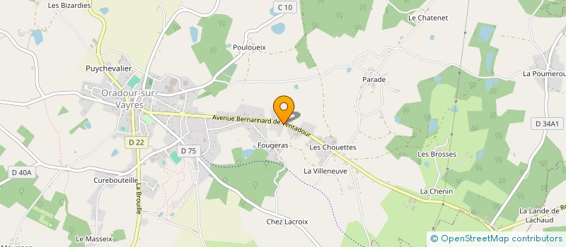 localisation de l'entreprise MONSIEUR MICHEL LAPELLEGERIE à ORADOUR-SUR-VAYRES