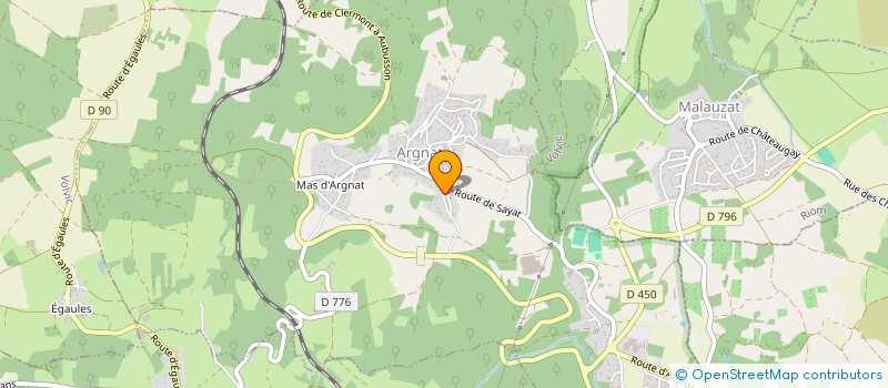 localisation de l'entreprise MONSIEUR MICHEL LAPOUGE  SAYAT