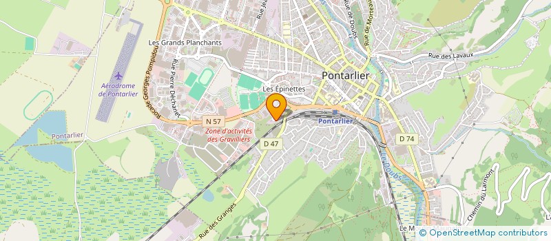 localisation de l'entreprise MONSIEUR MICHEL LAROSE à PONTARLIER