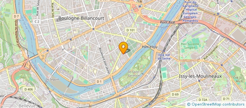 localisation de l'entreprise MONSIEUR MICHEL LAROUE à BOULOGNE-BILLANCOURT