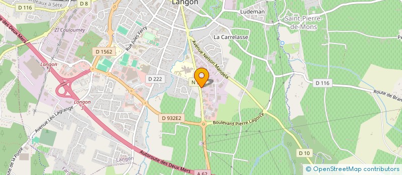 localisation de l'entreprise MONSIEUR MICHEL LAROZE  LANGON
