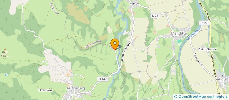 localisation de l'entreprise MONSIEUR MICHEL LARRAMENDY  AUSSURUCQ