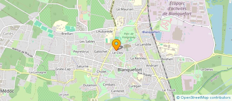 localisation de l'entreprise MONSIEUR MICHEL LARROUX CASTERA  BLANQUEFORT