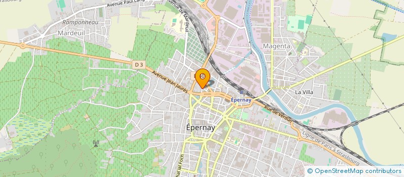 localisation de l'entreprise MONSIEUR MICHEL LARTILLEUX  EPERNAY
