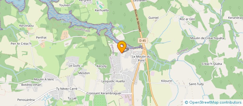 localisation de l'entreprise MONSIEUR MICHEL LARZUL à PLEUVEN