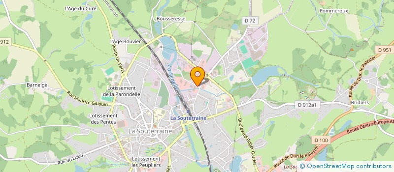 localisation de l'entreprise MONSIEUR MICHEL LASHERMES à LA SOUTERRAINE