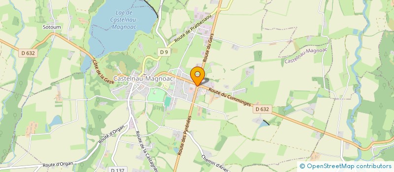 localisation de l'entreprise MONSIEUR MICHEL LATCHERE  CASTELNAU-MAGNOAC