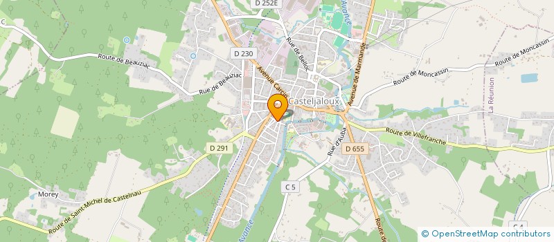 localisation de l'entreprise MONSIEUR MICHEL LATERRE  CASTELJALOUX