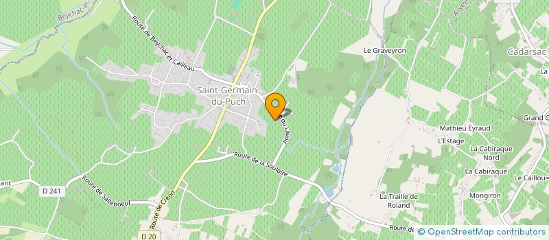 localisation de l'entreprise MONSIEUR MICHEL LAUMON  ST GERMAIN DU PUCH