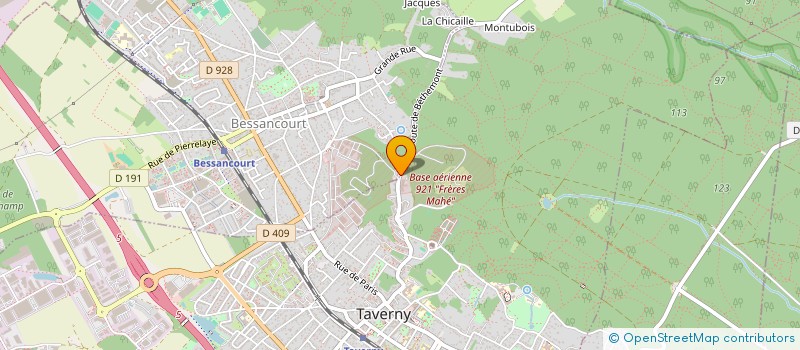 localisation de l'entreprise MONSIEUR MICHEL LAURENCE  TAVERNY