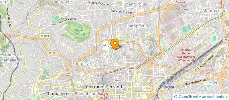 localisation de l'entreprise MONSIEUR MICHEL LAURENT  CLERMONT-FERRAND