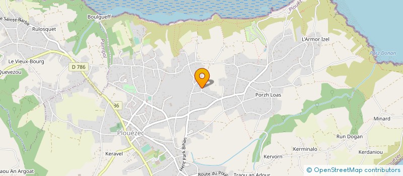 localisation de l'entreprise MONSIEUR MICHEL LAURENT  PLOUEZEC