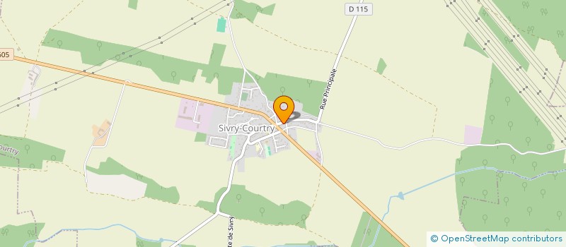 localisation de l'entreprise MONSIEUR MICHEL LAURENT  SIVRY-COURTRY