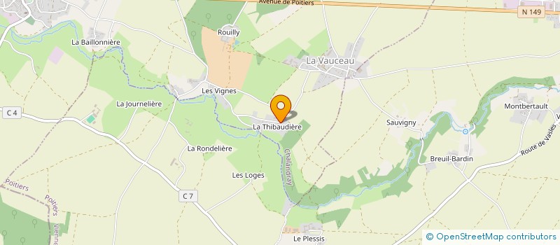 localisation de l'entreprise MONSIEUR MICHEL LAURENTIN à CHALANDRAY