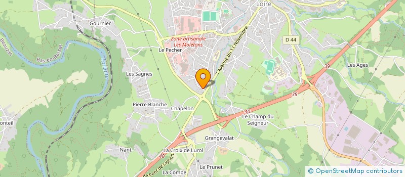 localisation de l'entreprise MONSIEUR MICHEL LAUVERNET  MONISTROL-SUR-LOIRE