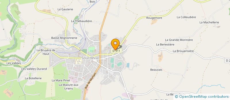 localisation de l'entreprise MONSIEUR MICHEL LAVALLEE  SOURDEVAL