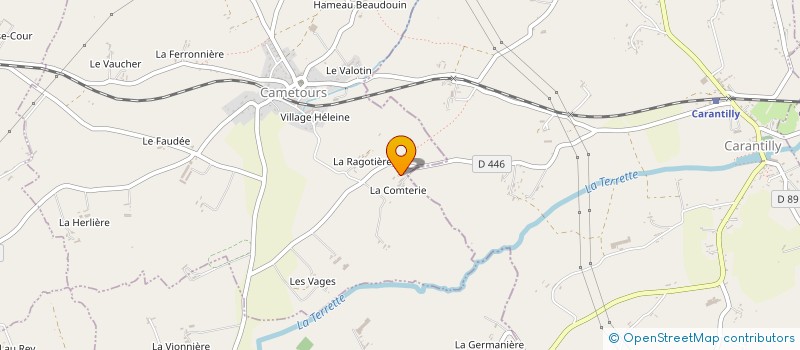 localisation de l'entreprise MONSIEUR MICHEL LAVALLEY  CAMETOURS