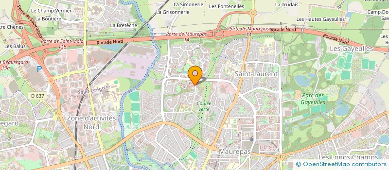 localisation de l'entreprise MONSIEUR MICHEL LAVENNE  RENNES