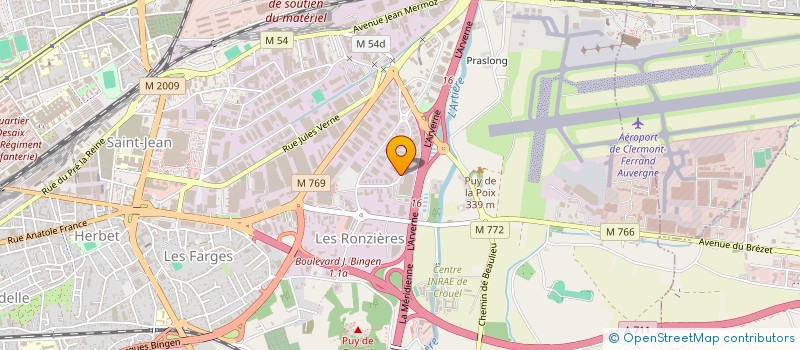 localisation de l'entreprise MONSIEUR MICHEL LAVERGNE à CLERMONT-FERRAND