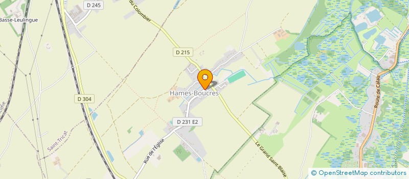 localisation de l'entreprise MONSIEUR MICHEL LAVIEU  HAMES-BOUCRES