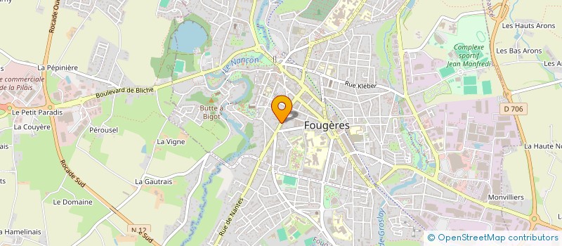 localisation de l'entreprise MONSIEUR MICHEL LE BOURHIS à FOUGERES