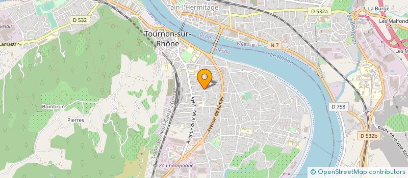 localisation de l'entreprise MONSIEUR MICHEL LE BOURHIS à TOURNON-SUR-RHONE