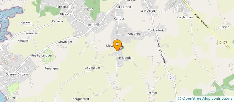 localisation de l'entreprise MONSIEUR MICHEL LE BRIGANT  TREGUNC