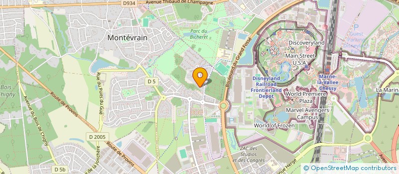 localisation de l'entreprise MONSIEUR MICHEL LE CABEC  MONTEVRAIN