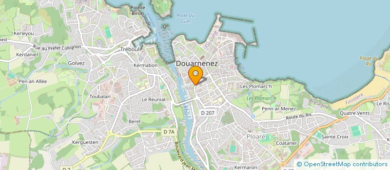 localisation de l'entreprise MONSIEUR MICHEL LE CANN  DOUARNENEZ