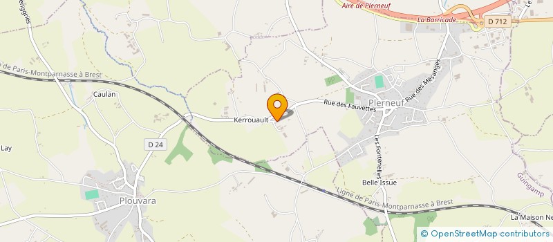 localisation de l'entreprise MONSIEUR MICHEL LE CARRE  LANRODEC