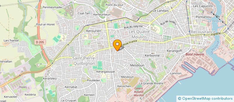 localisation de l'entreprise MONSIEUR MICHEL LE DALL à BREST