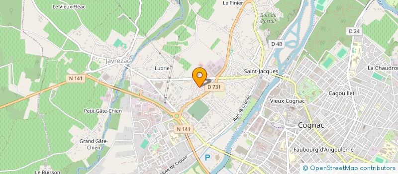 localisation de l'entreprise MONSIEUR MICHEL LE FLOCH à COGNAC