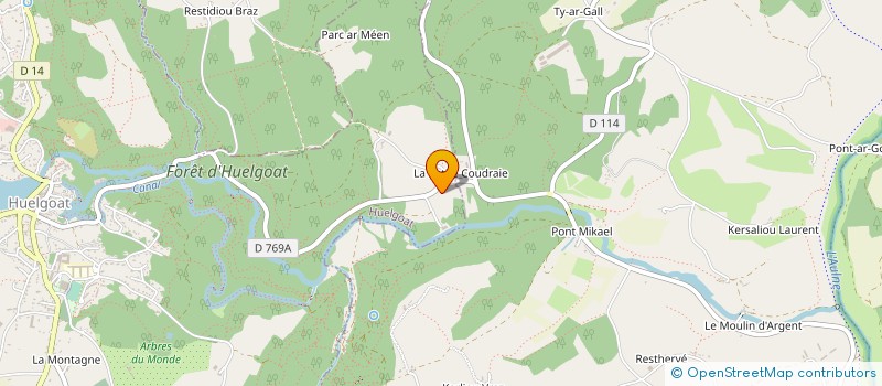 localisation de l'entreprise MONSIEUR MICHEL LE GAC  POULLAOUEN