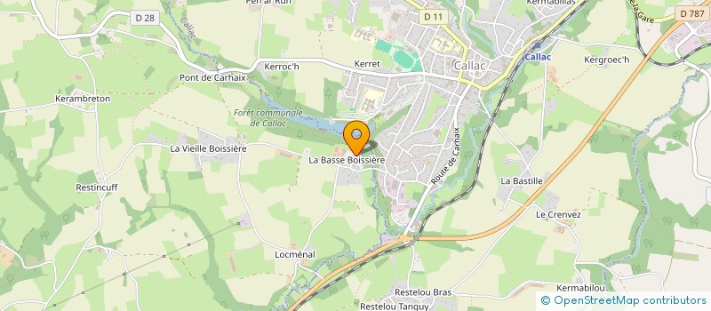 localisation de l'entreprise MONSIEUR MICHEL LE GAC à PLUSQUELLEC