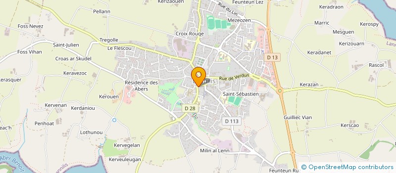 localisation de l'entreprise MONSIEUR MICHEL LE GALL à LANNILIS