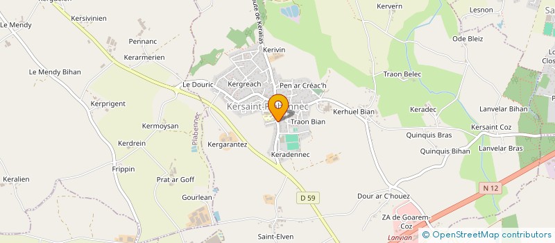 localisation de l'entreprise MONSIEUR MICHEL LE GALL à KERSAINT-PLABENNEC