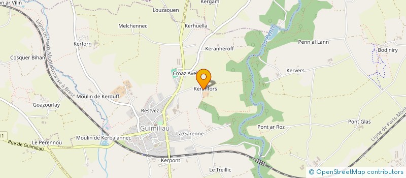 localisation de l'entreprise MONSIEUR MICHEL LE GALL  GUIMILIAU